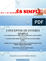 Calcular interés simple en  o menos