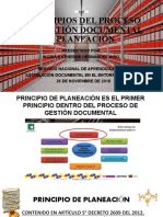 PRINCIPIOS DEL PROCESO DE GESTIÓN DOCUMENTAL – PLANEACIÓN