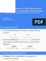 BERT: Pre-Training of Deep Bidirectional: Transformers For Language Understanding