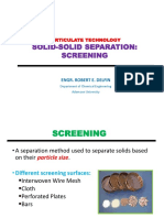 Solid-Solid Separation: Screening: Particulate Technology