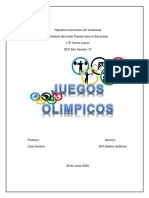 Informe de Los Juegos Olimpicos (Daliera)