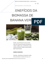 OS BENEFÍCIOS DA BIOMASSA DE BANANA VERDE — Le Manjue Restaurante