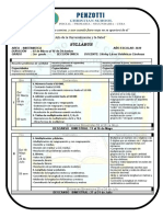 Syllabus Matematica 2020