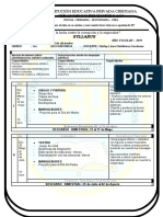 Syllabus Ed. Artistica - 2019