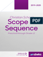 A Beka at a Glance School Scope and Sequence