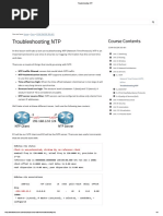 Troubleshooting NTP