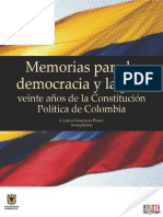 Memorias para la democracia y la paz.