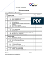 Senarai Semak Portfolio Pengajaran Dan Course File (Pink)