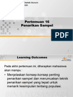 Optimized Statistik Ekonomi Pertemuan 16 Penarikan Sampel