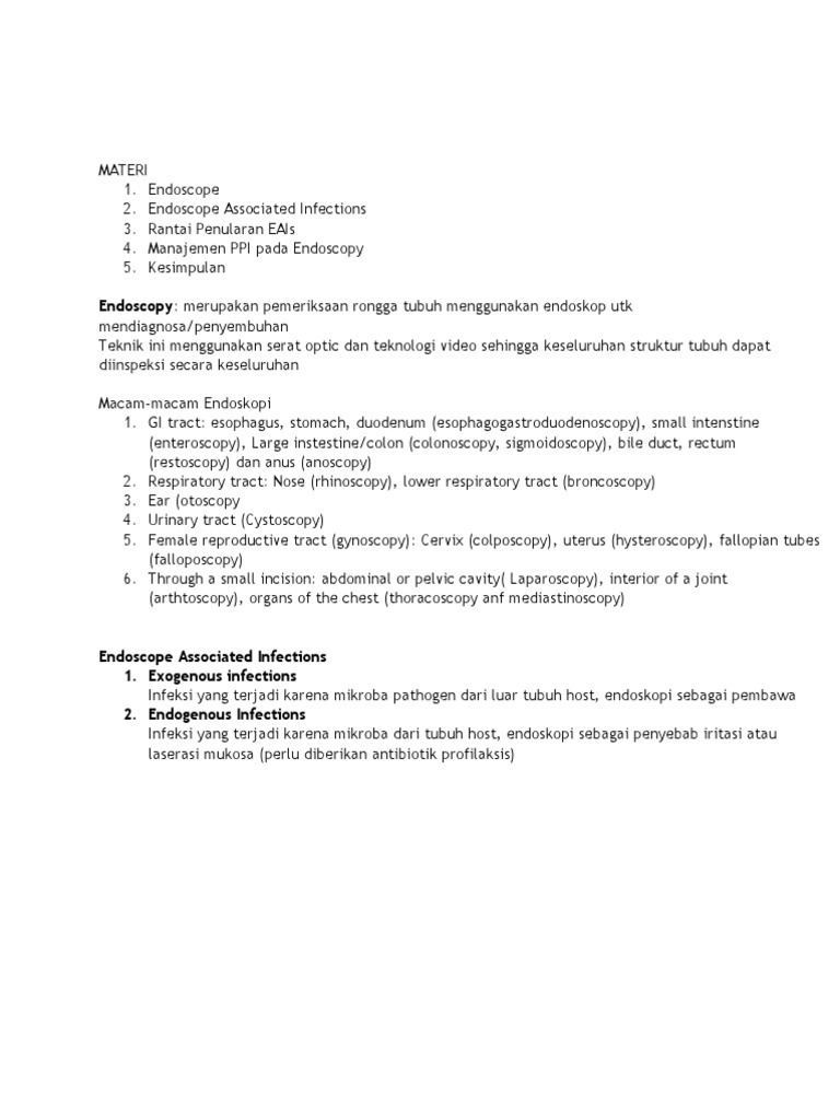 Materi Endoskopi PDF