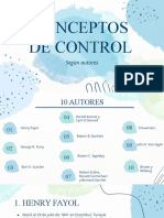 Control según autores