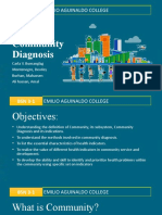 Community Diagnosis: Emilio Aguinaldo College