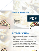 Marketing Research of PIZZA in Manipal