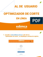 Manual de Usuario Optimizador de Corte EDIMCA