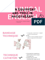Technical English: Main Equipment and Tools in Phisiotherapy