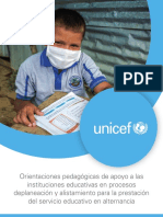 UNICEF Orientaciones Pedagoìgicas IE