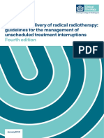 The Timely Delivery of Radical Radiotherapy: Guidelines For The Management of Unscheduled Treatment Interruptions
