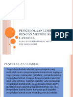 Pengelolaan Limbah Dengan Metode Sanitary Landfill