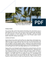 Pannzian Beach Resort: Existing Facilities