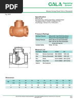 4gala - 5451 - Bronze Swing Check Valve