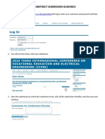 Abstract Submission Guidance: 1. Click Log in Enter Your Username and Pasword and Then Log in