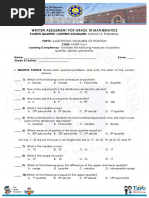 Written Assessment For Grade 10 Mathematics