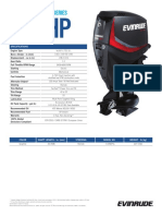 Evinrude E-Tec Jet Series: Specifications