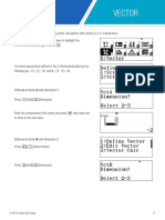 Vector: fx-991EX Is Capable of Handling Vector Calculations With Vectors in 2 or 3 Dimensions