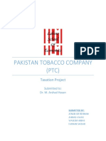 Pakistan Tobacco Company (PTC) : Taxation Project