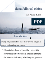 Professional/clinical Ethics