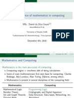 The Importance of Mathematics in Computing