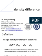 Charge Density Difference: Dr. Renqin Zhang