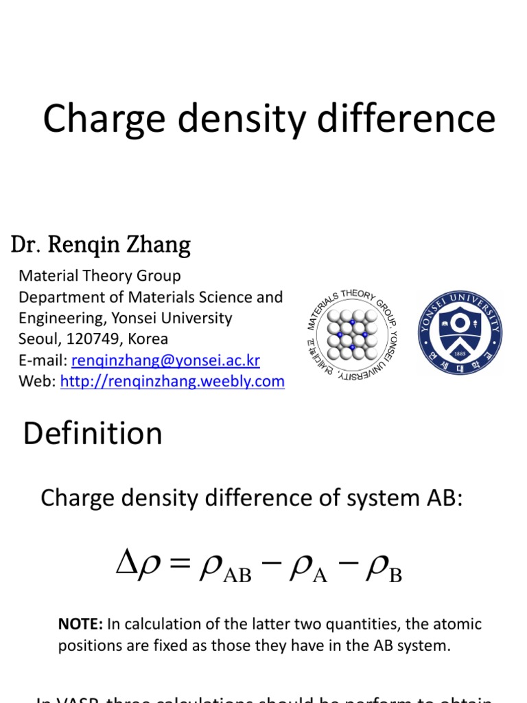 Charge Density Difference | PDF | Physical Sciences | Nature