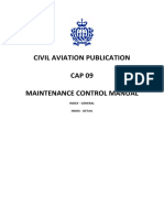 Civil Aviation Publication CAP 09 Maintenance Control Manual