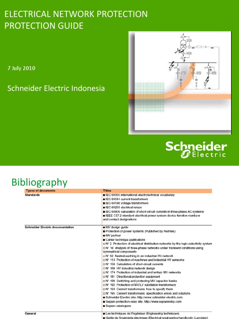 Electrical Network Protection Protection Guide Schneider Electric