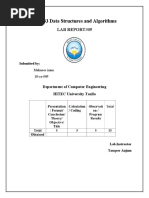 EC-233 Data Structures and Algorithms: Lab Report#05