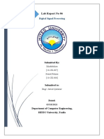 Lab Report No 06: Digital Signal Processing