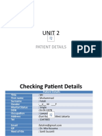 UNIT 2 Patient Details