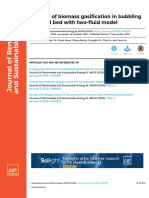 Analysis of biomass gasification in bubbling fluidized bed with two-fluid model