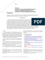 Laboratory Measurement of Acoustical Effectiveness of Ship Noise Treatments Laboratory Measurement of Acoustical Effectiveness For Marine Bulkhead and Deck Treatments