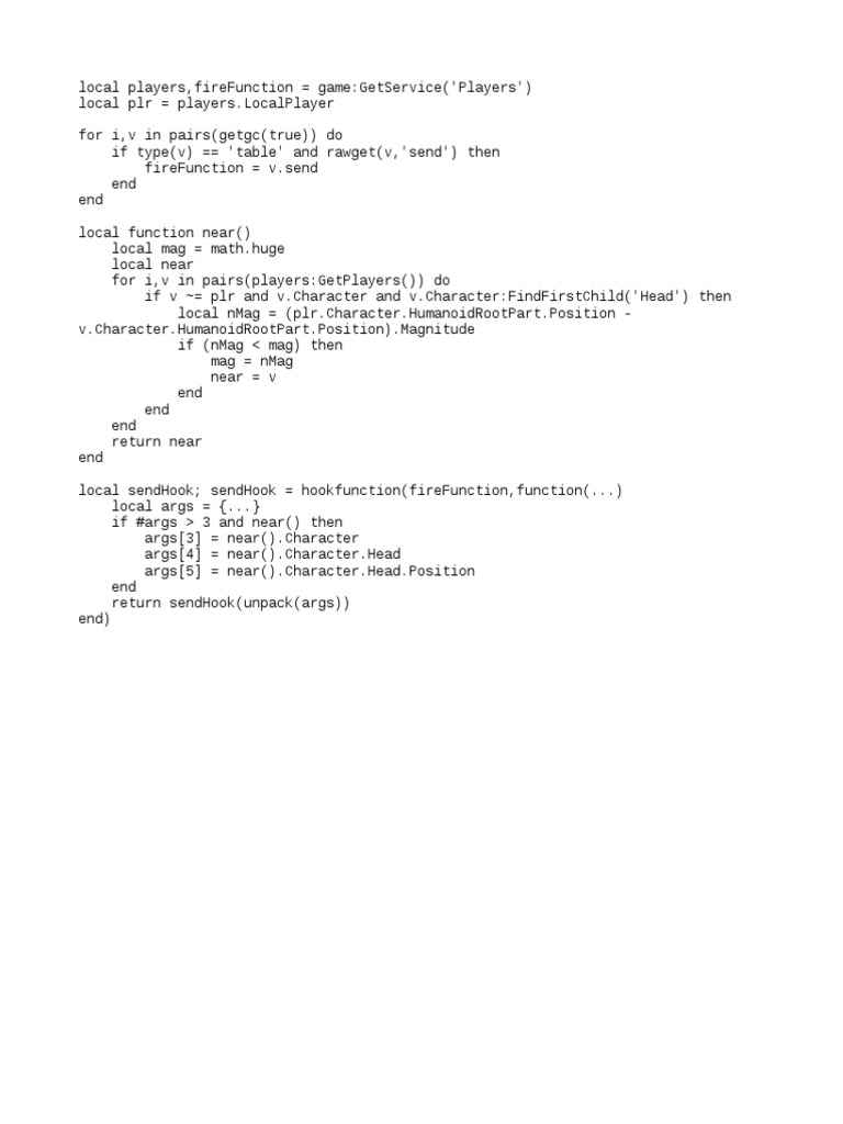 Roblox Pistol 1v1 Script Guide | PDF