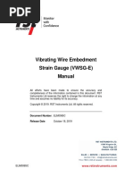 Vibrating Wire Embedment Strain Gauge (VWSG-E) Manual: ELM0085C