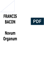 Francis Bacon Novum Organum