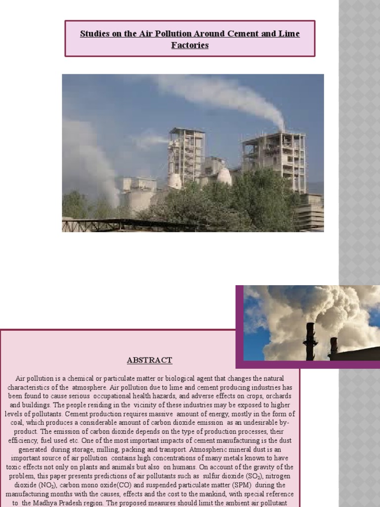 Air Pollution Control in Cement Industry | PDF | Cement | Air Pollution
