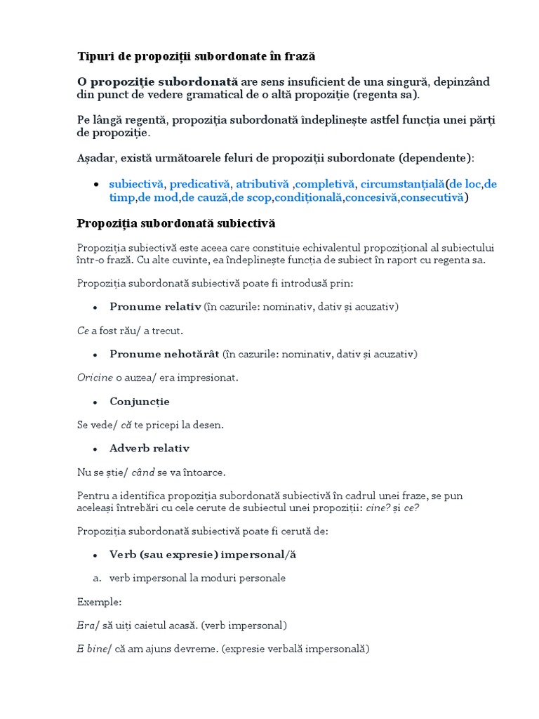 Subordonata | PDF