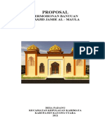 Proposal Masjid Padang Untuk Siapapun