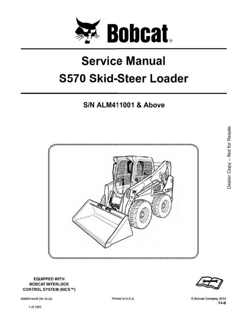 Bobcat S570 Service Manual | PDF