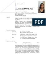 Curriculum Vitae a Dalia Aquino