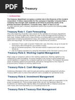 8 Roles of A Treasury Department