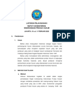 Laporan Konsinyering Sinkronisasi Produk Hukum Tanggal 10 S.D. 11 Februari 2021